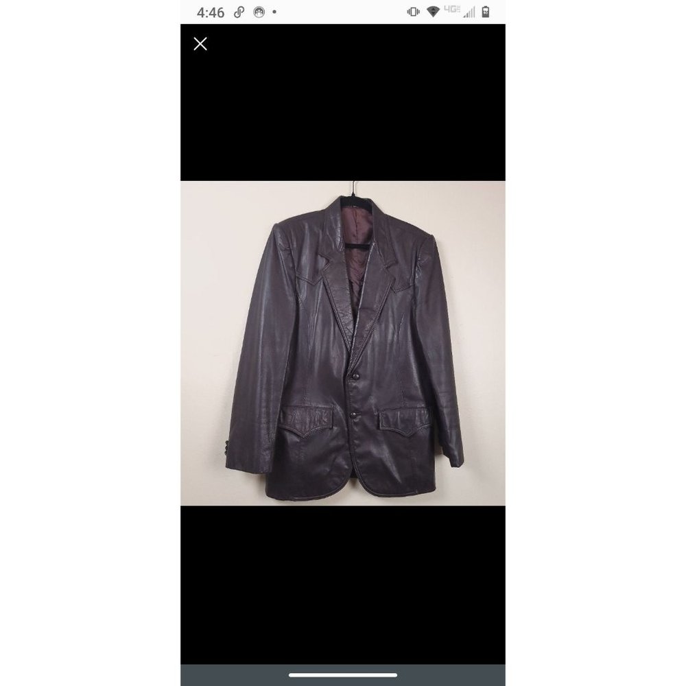 Vintage Pioneer Wear Men's Sport coat Leather Jacket Size 42L